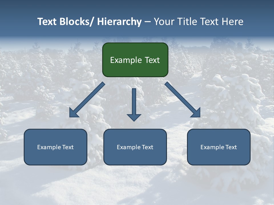 Snowy Pine Forest PowerPoint Template