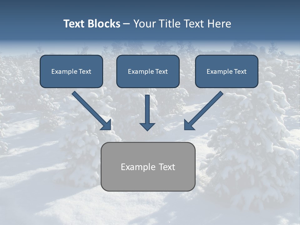 Snowy Pine Forest PowerPoint Template