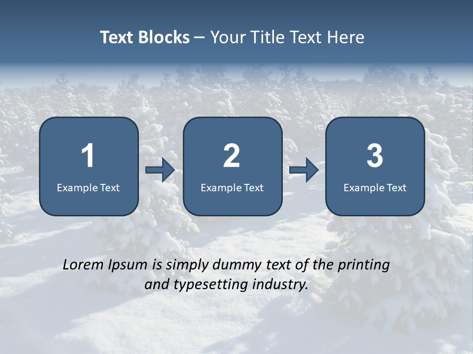 Snowy Pine Forest PowerPoint Template