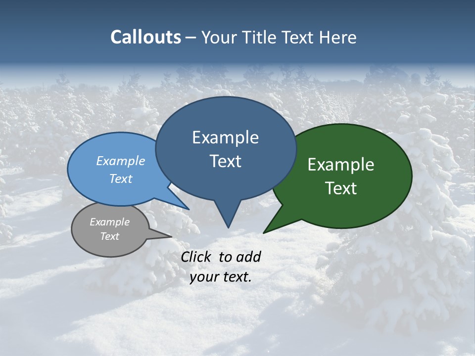 Snowy Pine Forest PowerPoint Template