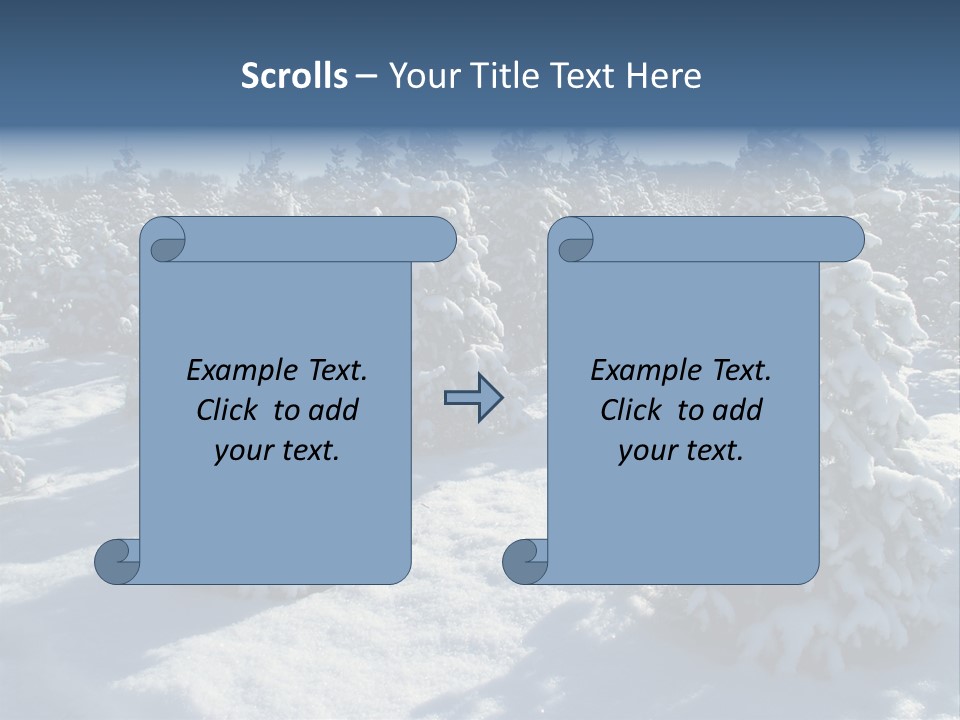 Snowy Pine Forest PowerPoint Template