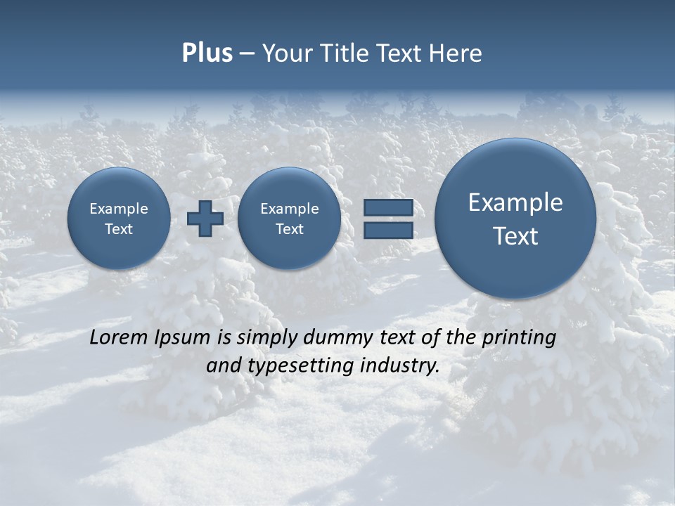Snowy Pine Forest PowerPoint Template