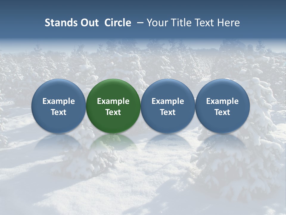 Snowy Pine Forest PowerPoint Template
