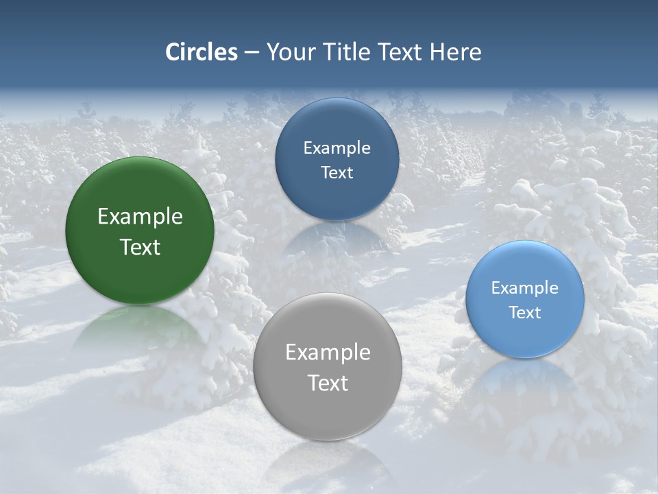 Snowy Pine Forest PowerPoint Template