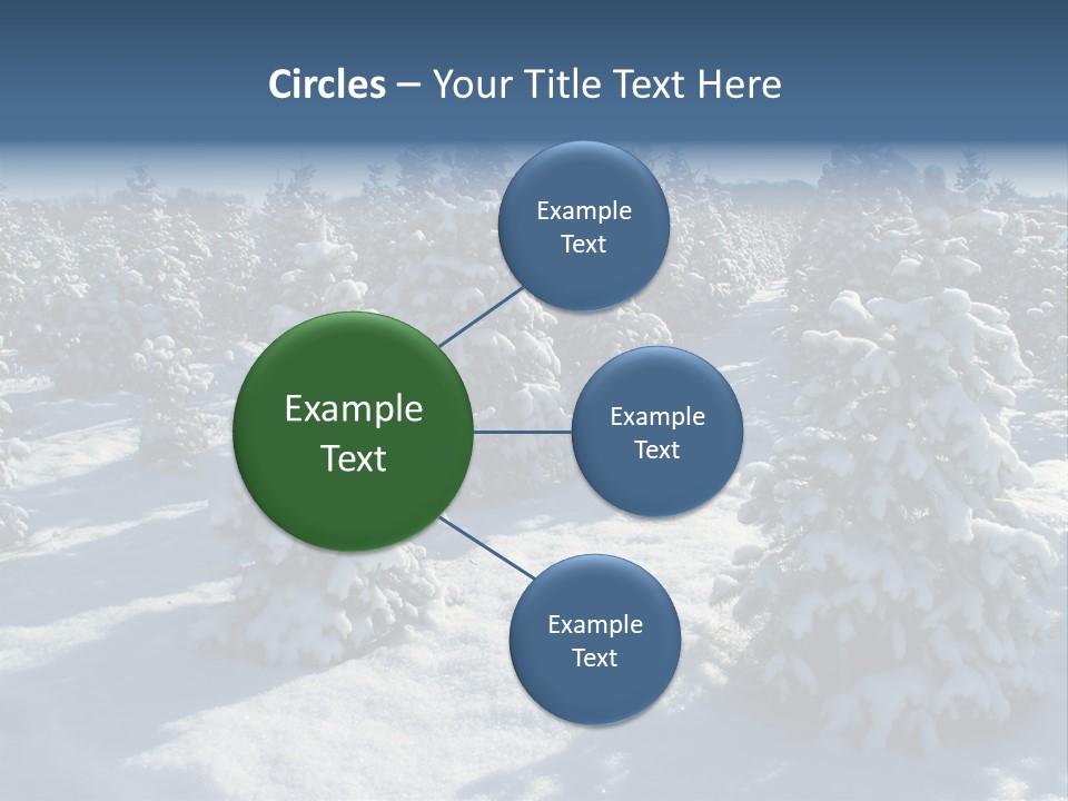 Snowy Pine Forest PowerPoint Template