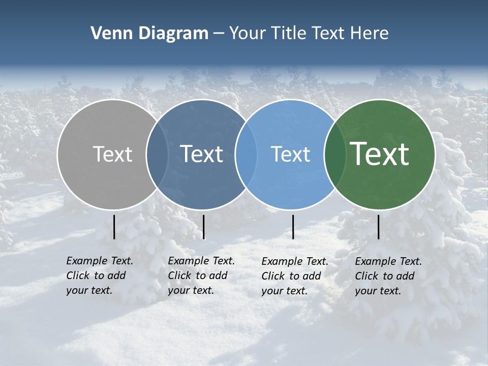 Snowy Pine Forest PowerPoint Template