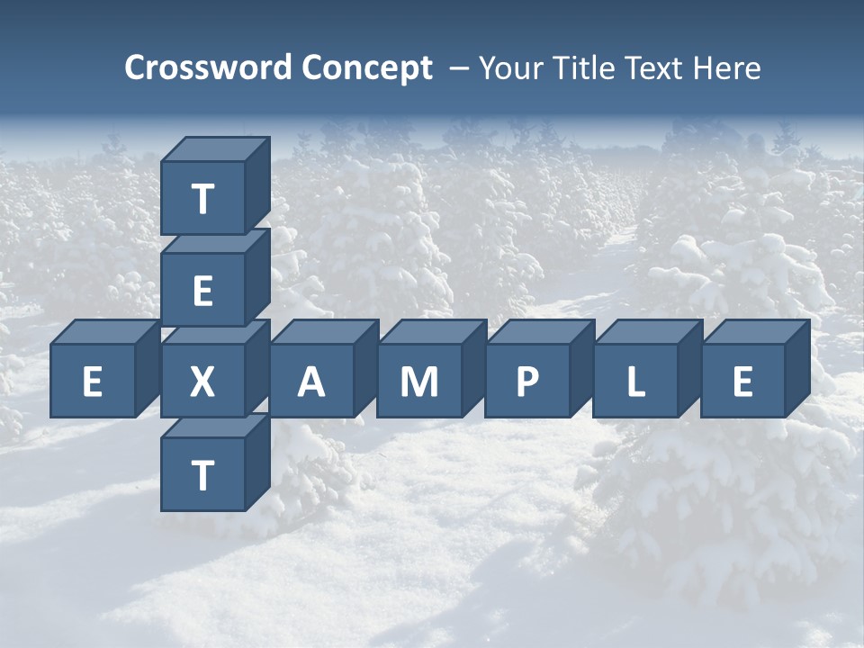 Snowy Pine Forest PowerPoint Template