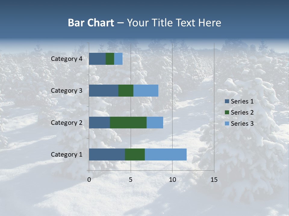 Snowy Pine Forest PowerPoint Template