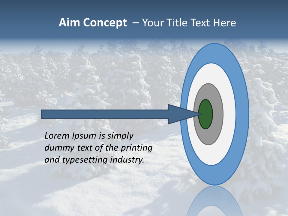 Snowy Pine Forest PowerPoint Template
