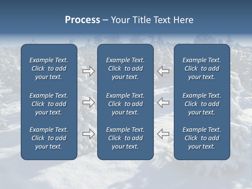 Snowy Pine Forest PowerPoint Template