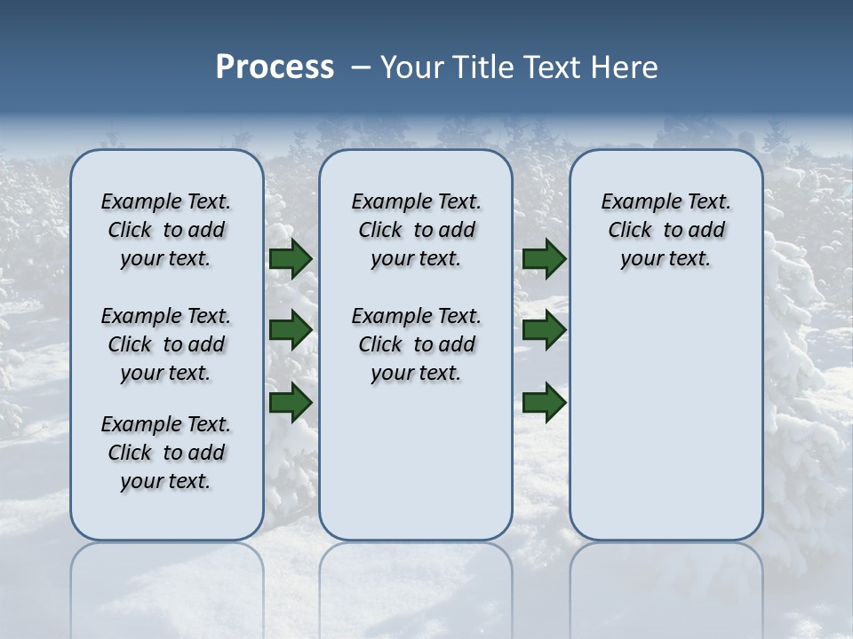 Snowy Pine Forest PowerPoint Template