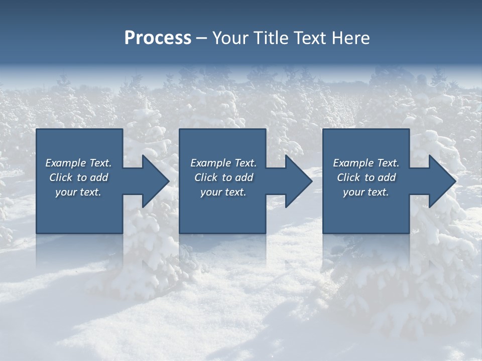 Snowy Pine Forest PowerPoint Template