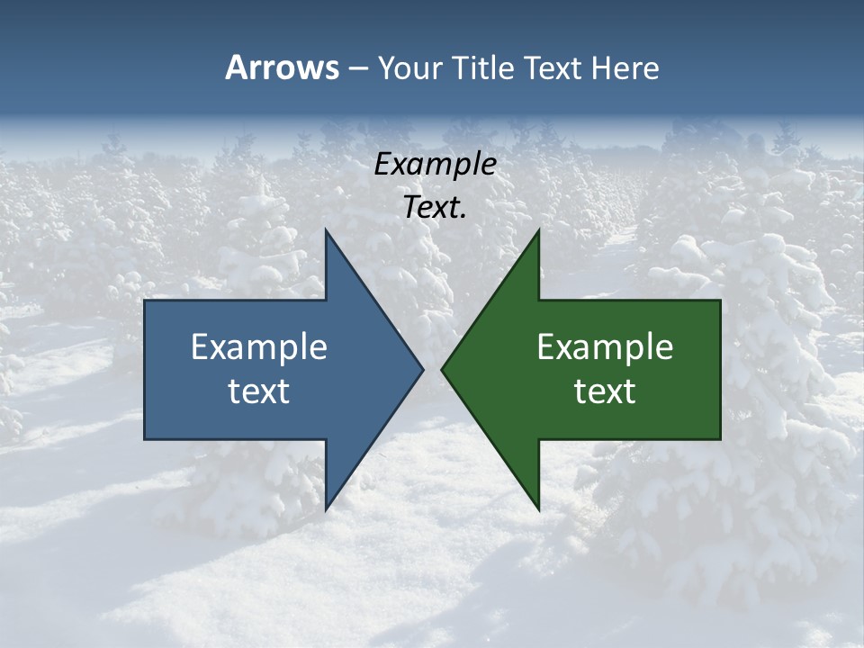 Snowy Pine Forest PowerPoint Template