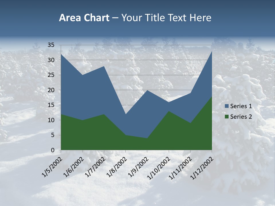 Snowy Pine Forest PowerPoint Template