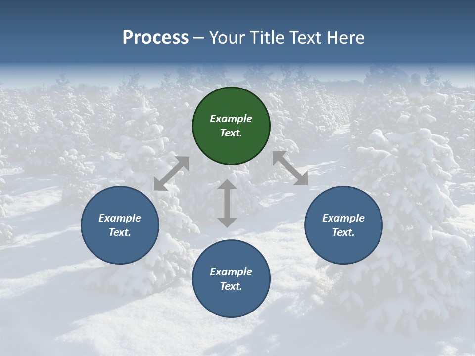Snowy Pine Forest PowerPoint Template
