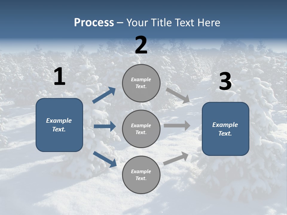 Snowy Pine Forest PowerPoint Template