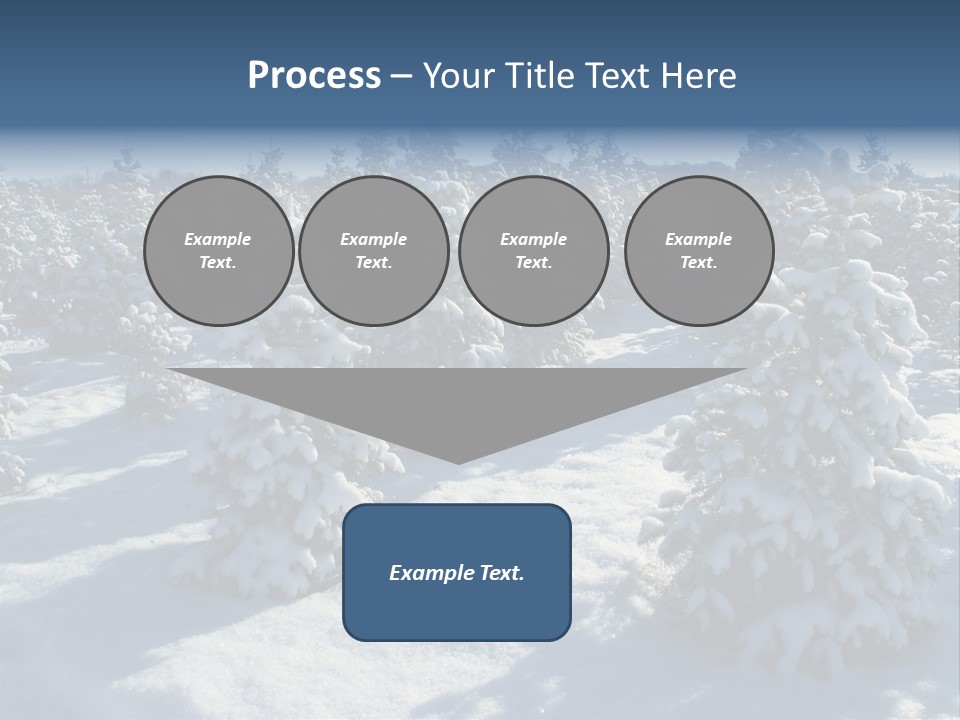 Snowy Pine Forest PowerPoint Template