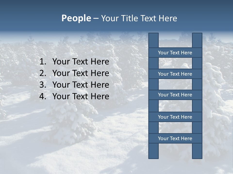 Snowy Pine Forest PowerPoint Template