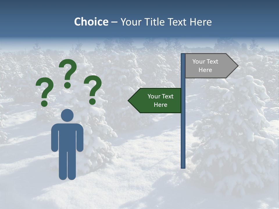 Snowy Pine Forest PowerPoint Template