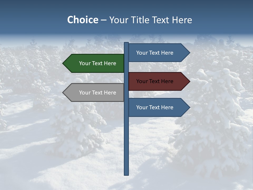 Snowy Pine Forest PowerPoint Template
