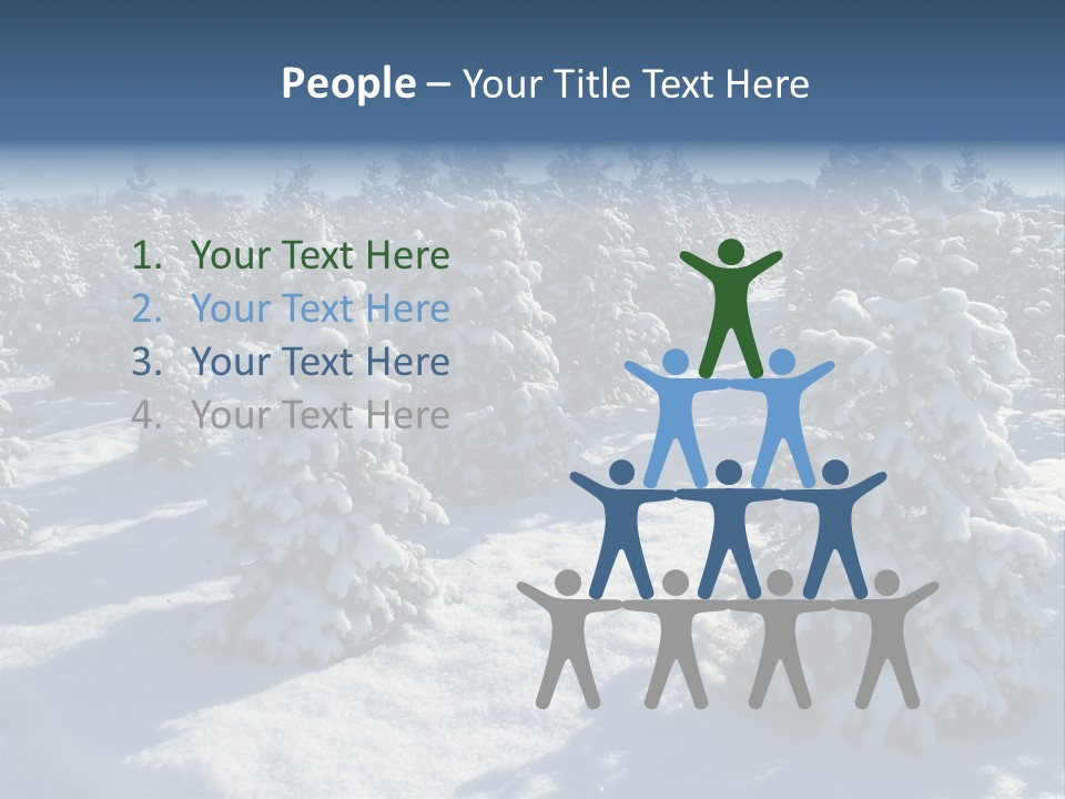 Snowy Pine Forest PowerPoint Template