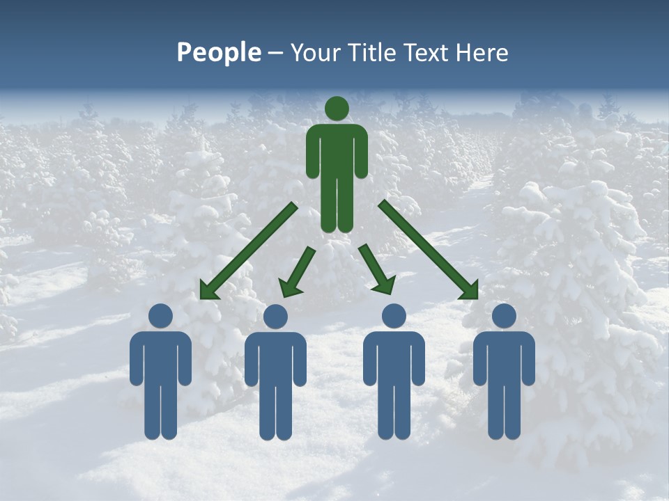 Snowy Pine Forest PowerPoint Template