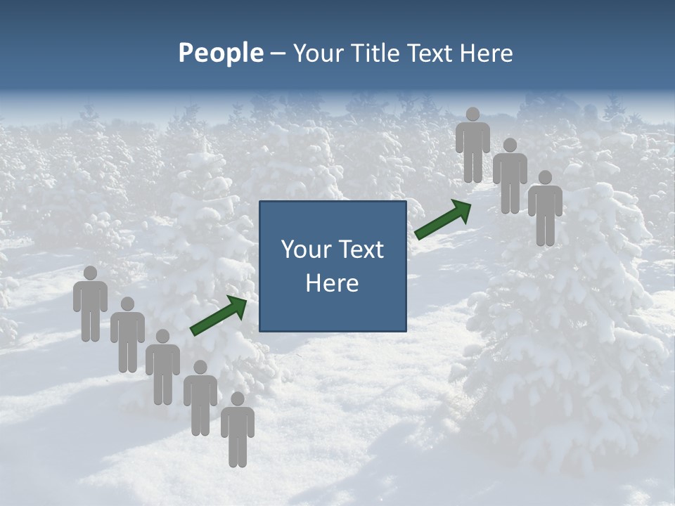 Snowy Pine Forest PowerPoint Template