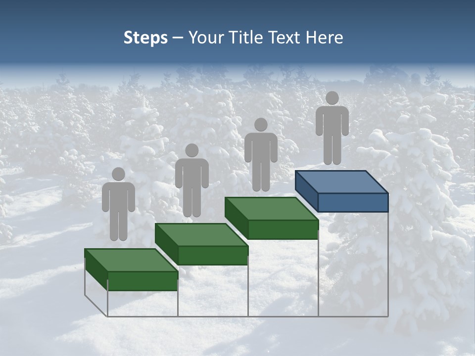 Snowy Pine Forest PowerPoint Template