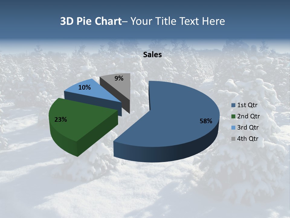 Snowy Pine Forest PowerPoint Template
