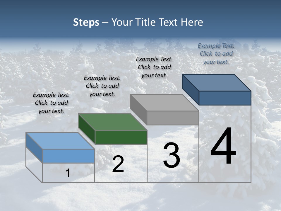 Snowy Pine Forest PowerPoint Template