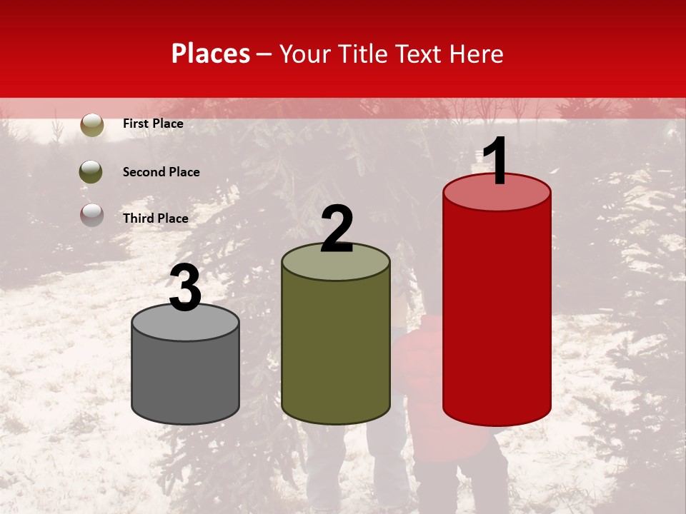 Taking Home The Christmas Tree PowerPoint Template