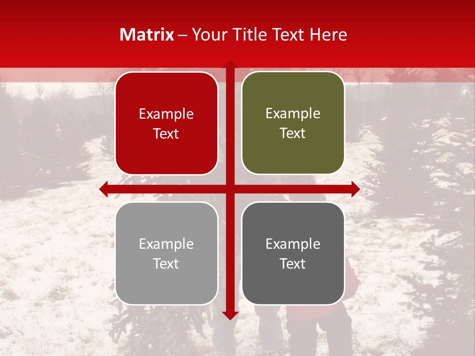 Taking Home The Christmas Tree PowerPoint Template