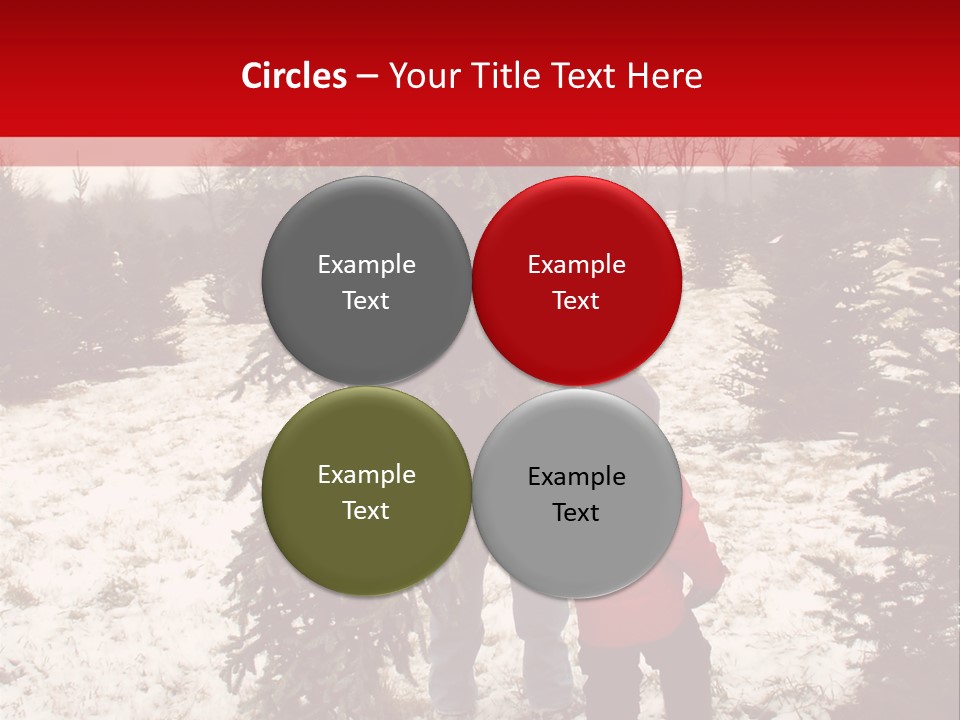 Taking Home The Christmas Tree PowerPoint Template