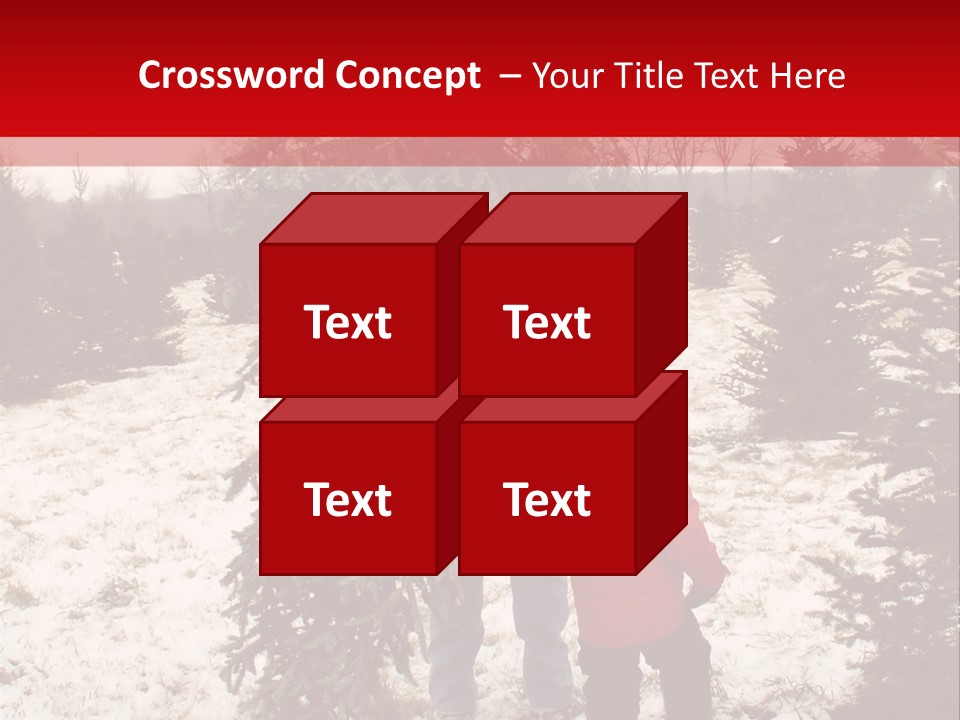 Taking Home The Christmas Tree PowerPoint Template