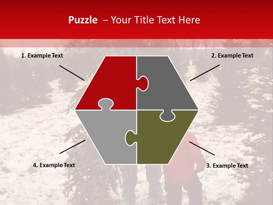 Taking Home The Christmas Tree PowerPoint Template