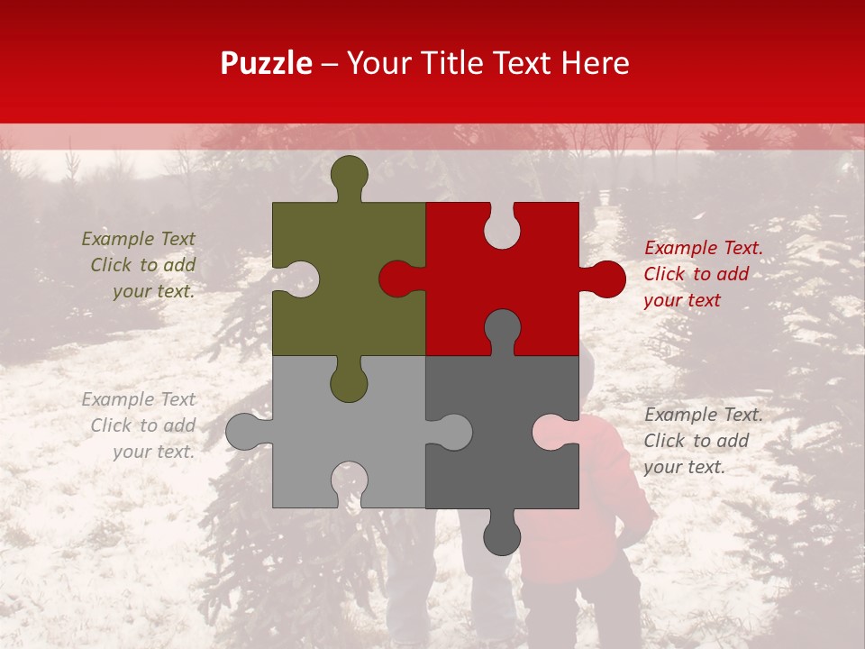 Taking Home The Christmas Tree PowerPoint Template