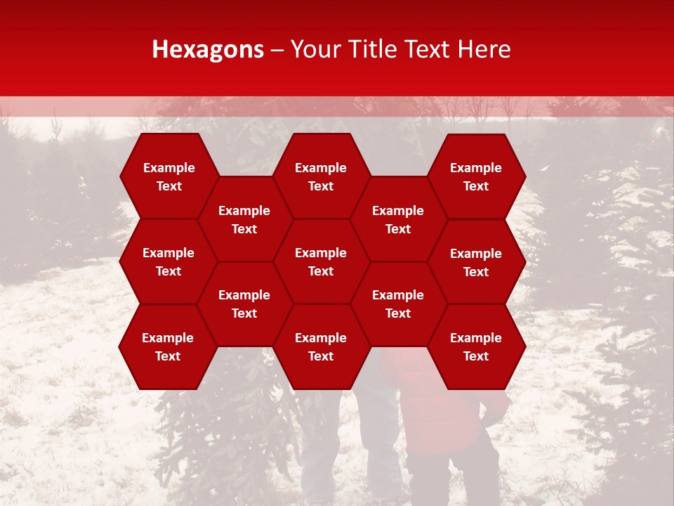 Taking Home The Christmas Tree PowerPoint Template