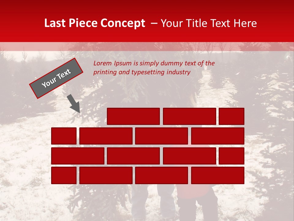 Taking Home The Christmas Tree PowerPoint Template