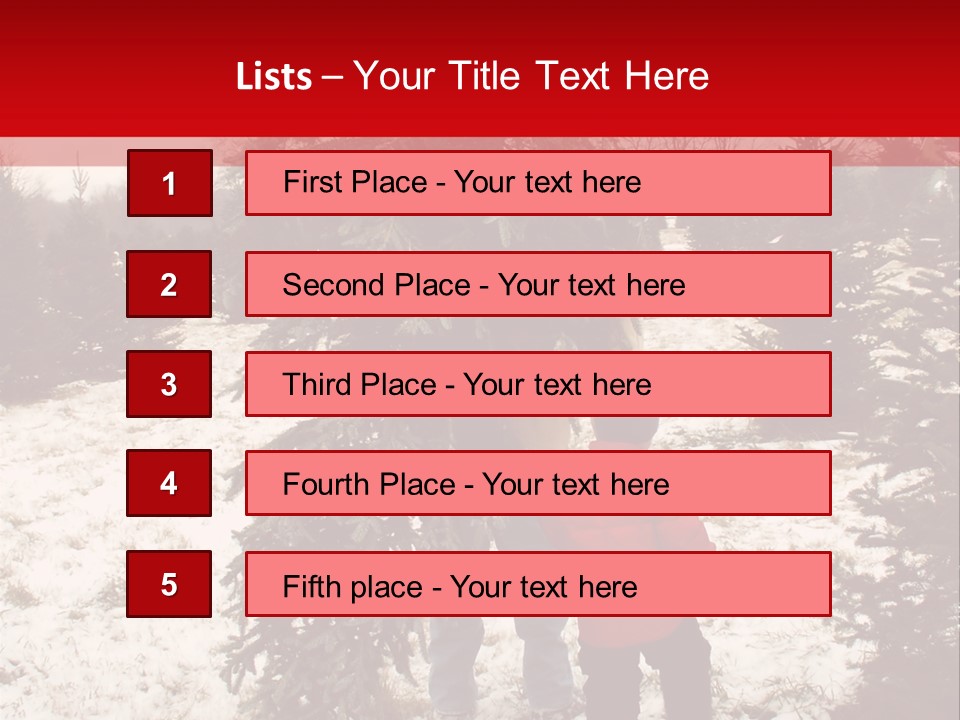 Taking Home The Christmas Tree PowerPoint Template