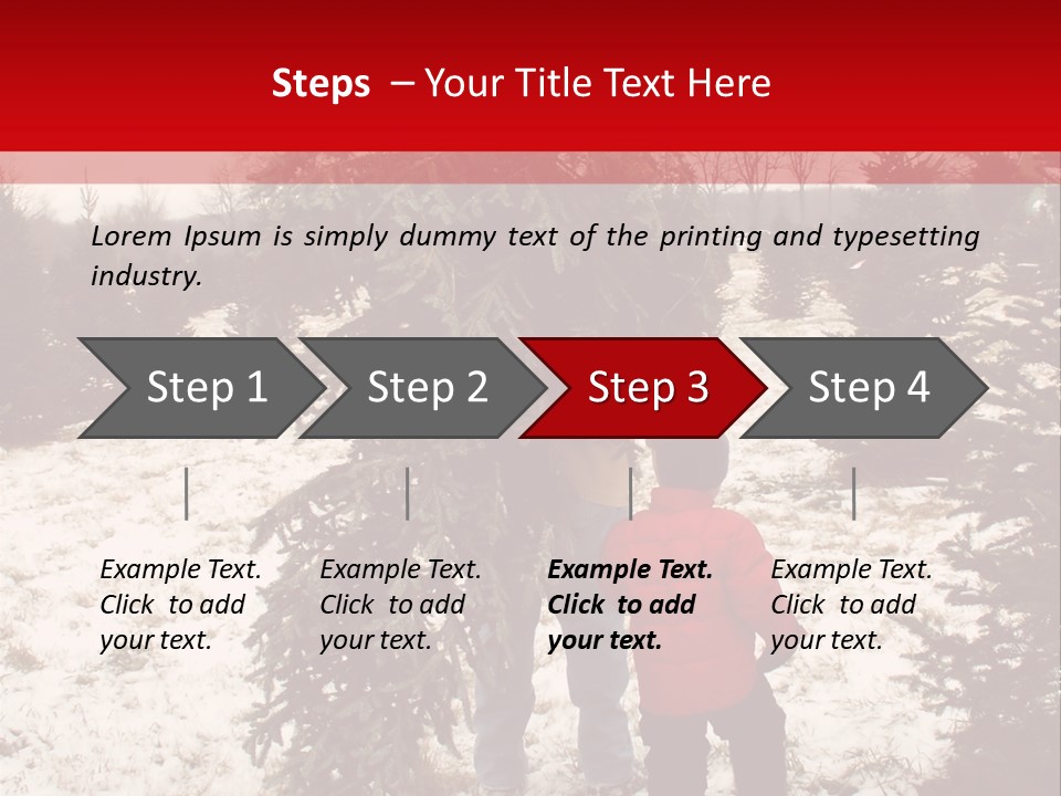 Taking Home The Christmas Tree PowerPoint Template