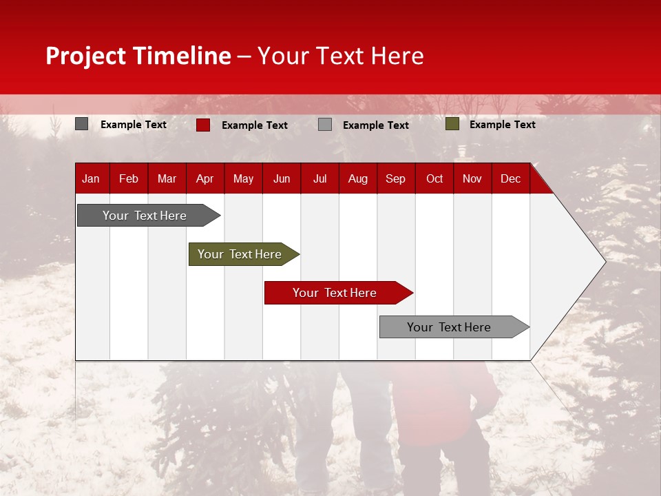 Taking Home The Christmas Tree PowerPoint Template