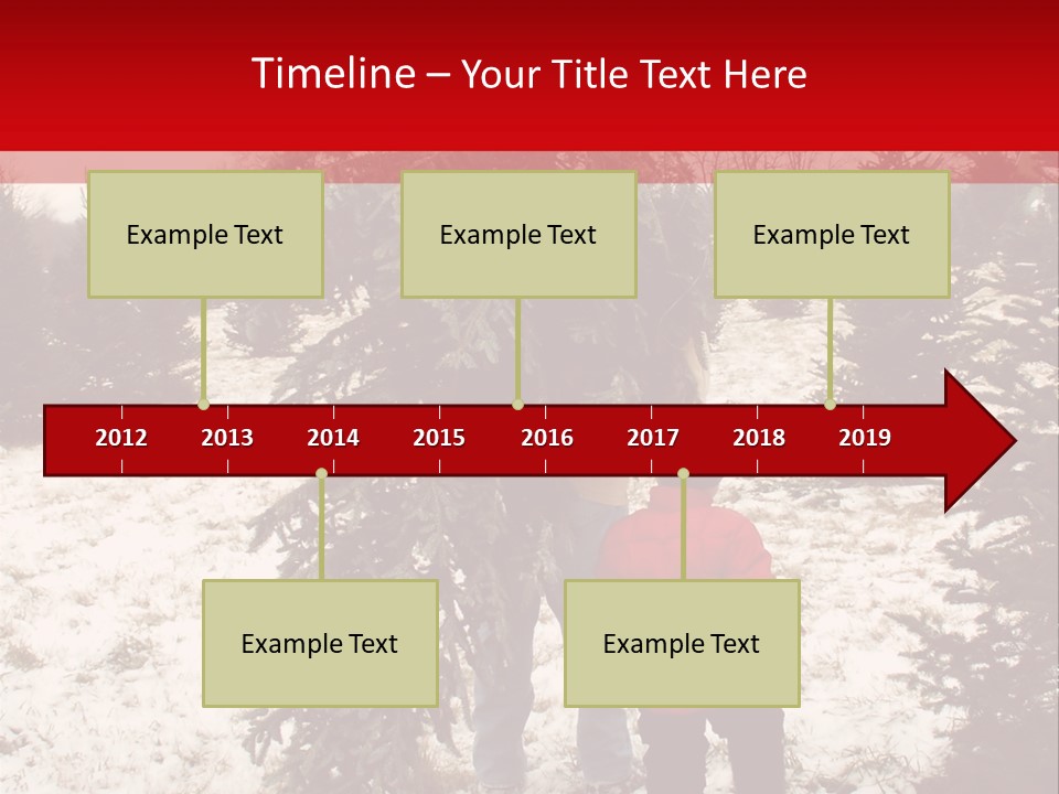 Taking Home The Christmas Tree PowerPoint Template