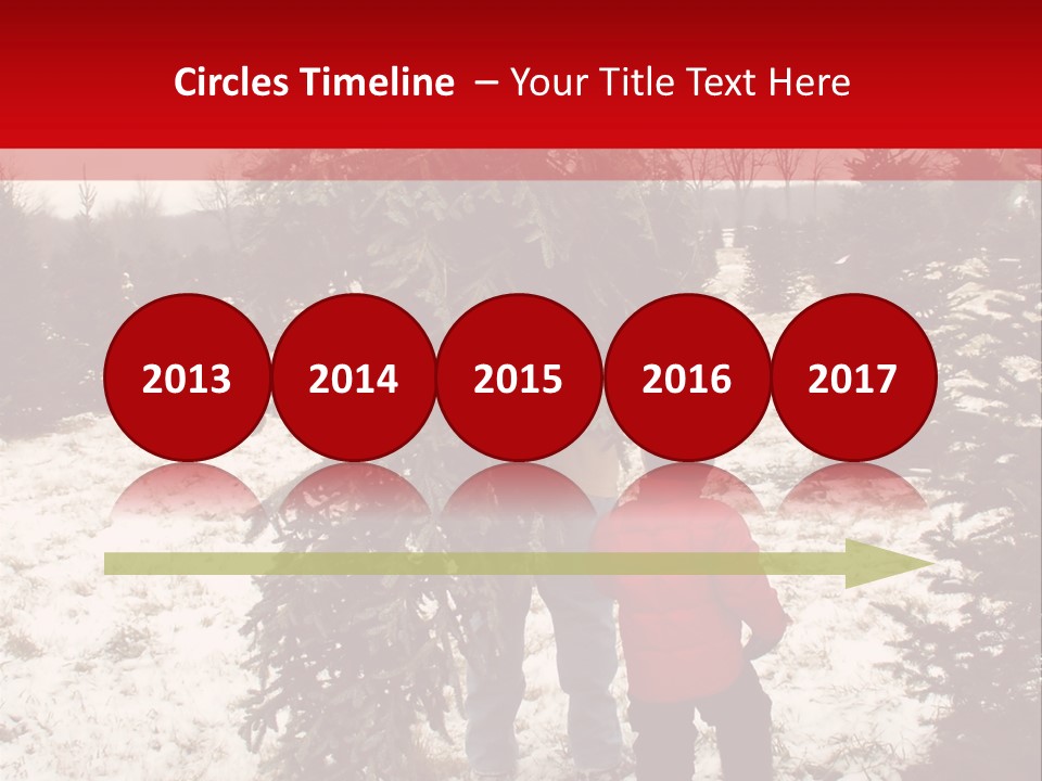 Taking Home The Christmas Tree PowerPoint Template