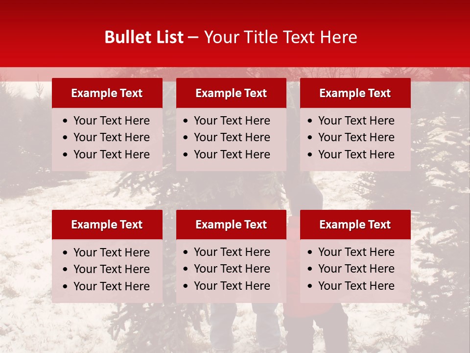 Taking Home The Christmas Tree PowerPoint Template