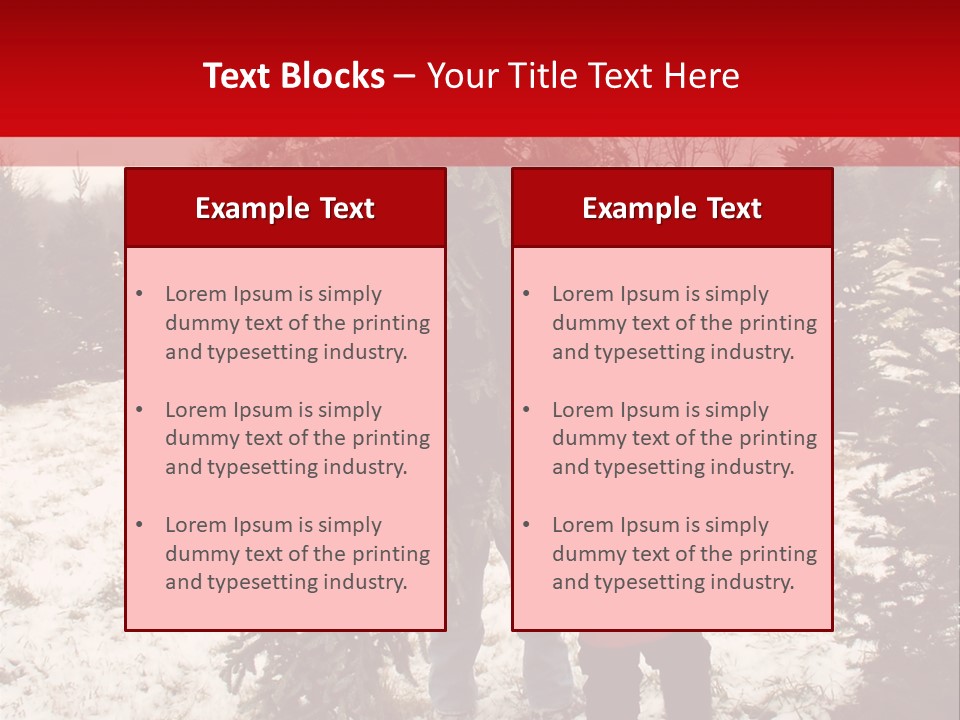 Taking Home The Christmas Tree PowerPoint Template
