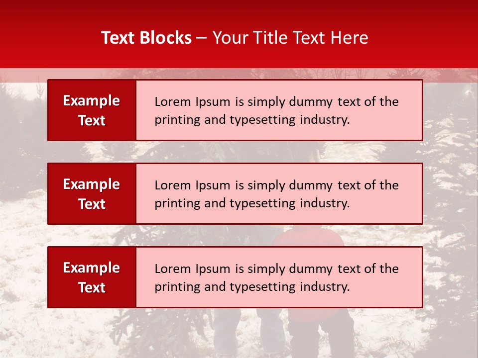 Taking Home The Christmas Tree PowerPoint Template