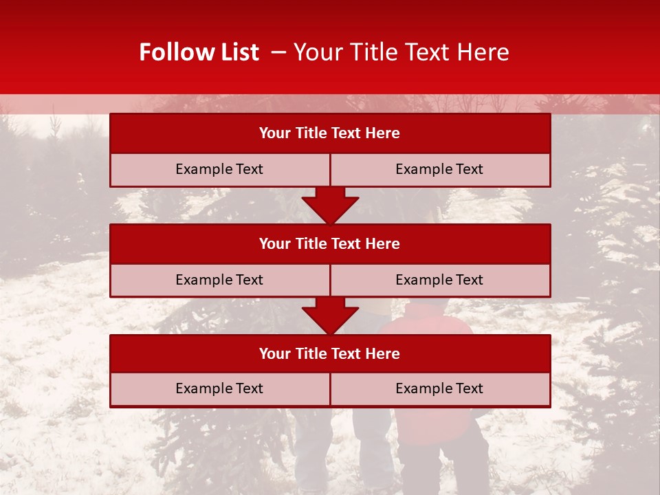 Taking Home The Christmas Tree PowerPoint Template