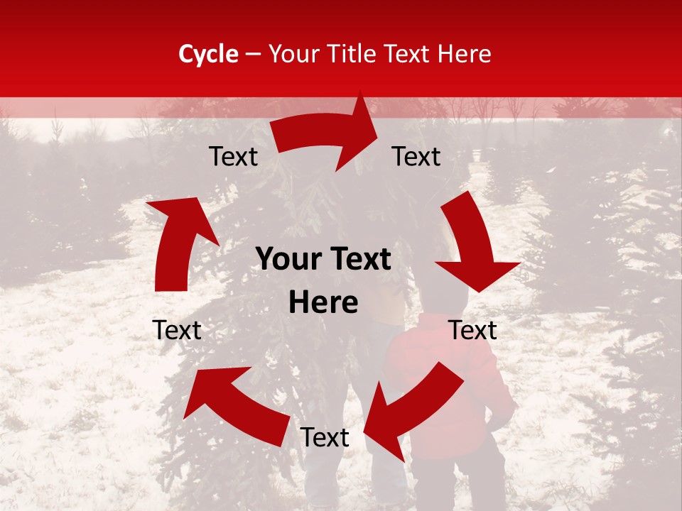 Taking Home The Christmas Tree PowerPoint Template