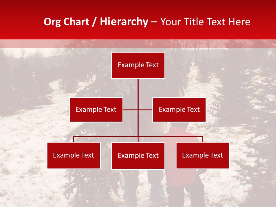 Taking Home The Christmas Tree PowerPoint Template