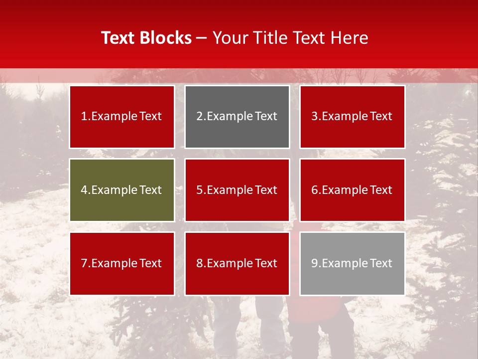 Taking Home The Christmas Tree PowerPoint Template